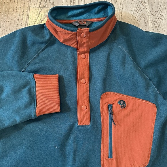 Mountain Hardware Norse Peak 1/2 Snap Pullover Fleece Jacket Outdoor Hiking XL - Picture 1 of 6